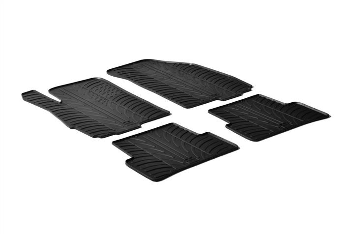 GledRing 0187 Interior mats GledRing rubber black for Chevrolet Aveo (2011-), set 0187