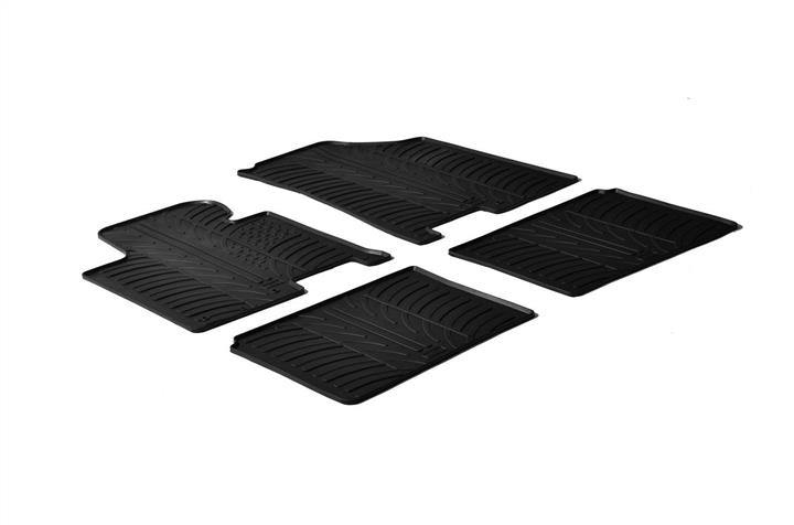 GledRing 0198 Interior mats GledRing rubber black for Hyundai I40 (2011-), set 0198