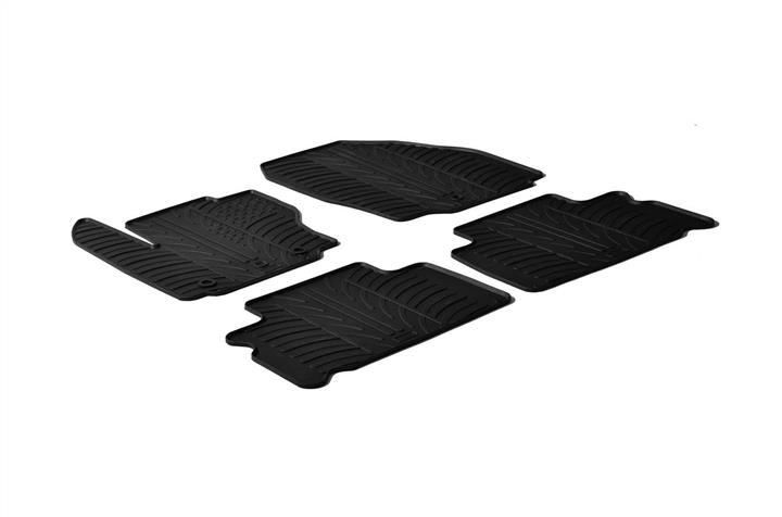 GledRing 0284 Interior mats GledRing rubber black for Ford S-max/Galaxy, set 0284