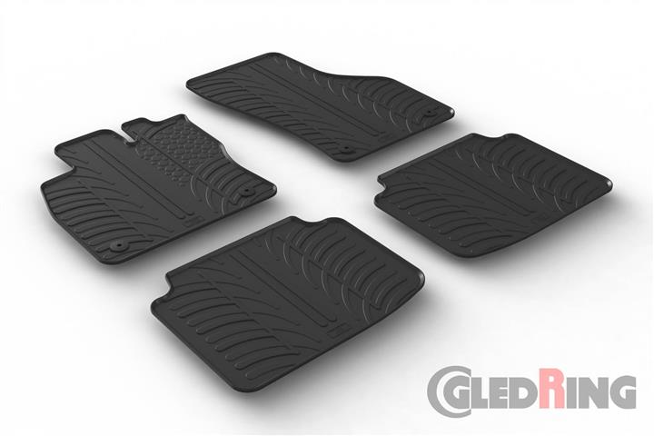 GledRing 0474 Interior mats GledRing rubber black for Skoda Superb (2015-), set 0474