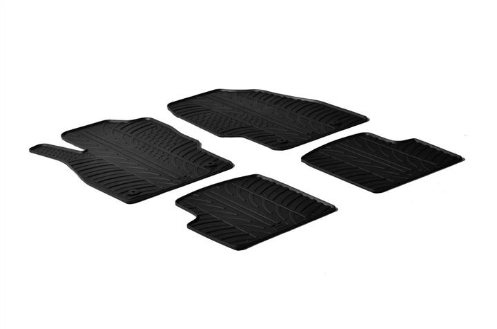 GledRing 0080 Interior mats GledRing rubber black for Opel Corsa d (2006-2014), set 0080