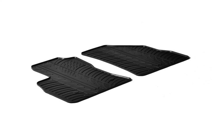 GledRing 0142 Interior mats GledRing rubber black for Opel Combo d/Fiat Doblo, set 0142
