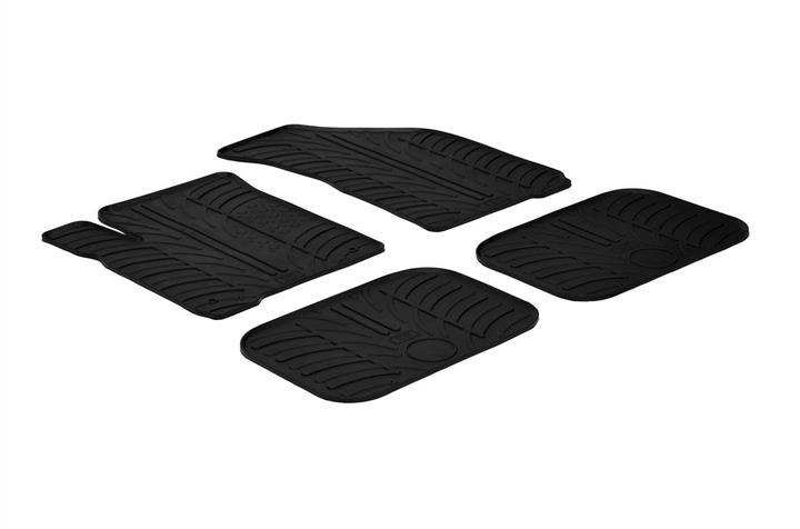 GledRing 0143 Interior mats GledRing rubber black for Fiat Freemont (2012-), set 0143
