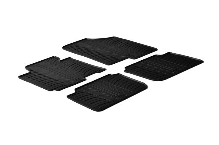 GledRing 0200 Interior mats GledRing rubber black for Hyundai Elantra (2010-2015), set 0200