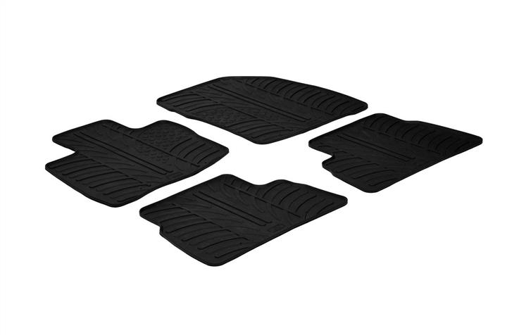 GledRing 0301 Interior mats GledRing rubber black for Honda Civic (2006-2011), set 0301