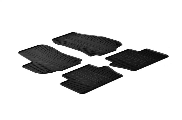 GledRing 0084 Interior mats GledRing rubber black for Opel Zafira b/Zafira, set 0084