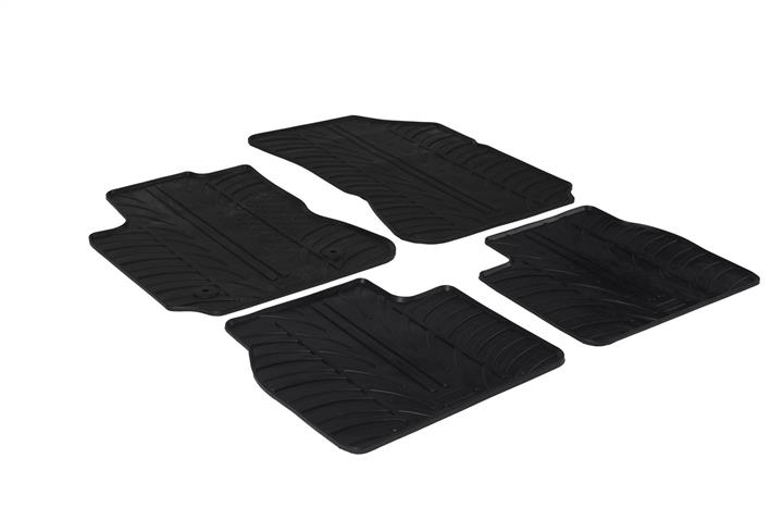 GledRing 0128 Interior mats GledRing rubber black for Citroen C4/C4 cactus, set 0128