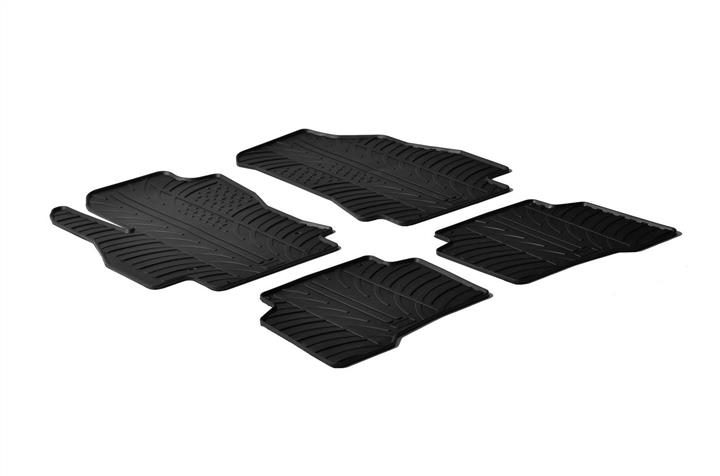 GledRing 0135 Interior mats GledRing rubber black for Citroen Nemo (2008-), set 0135