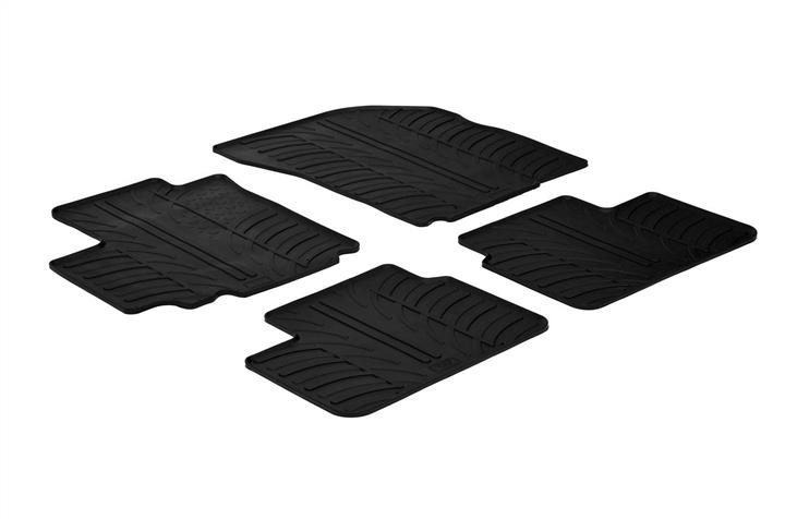 GledRing 0146 Interior mats GledRing rubber black for Fiat Sedici (2007-2014), set 0146