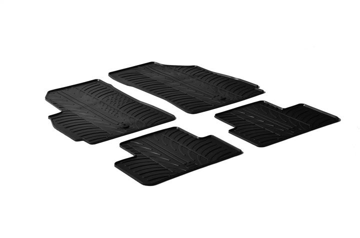 GledRing 0186 Interior mats GledRing rubber black for Chevrolet Orlando (2010-), set 0186
