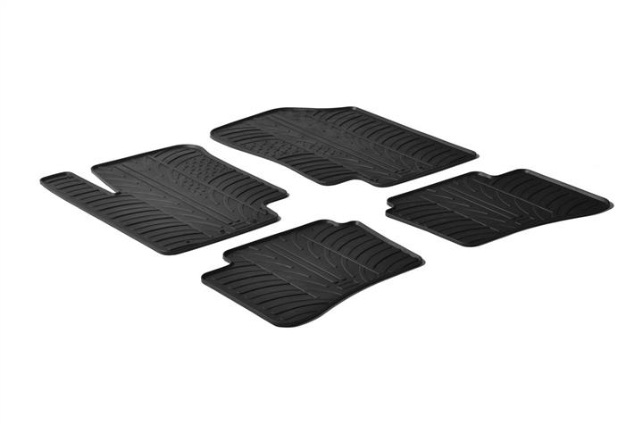GledRing 0196 Interior mats GledRing rubber black for Hyundai I20 (2008-2014), set 0196