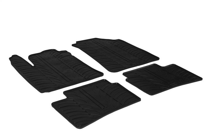 GledRing 0203 Interior mats GledRing rubber black for Hyundai I10 (2013-), set 0203