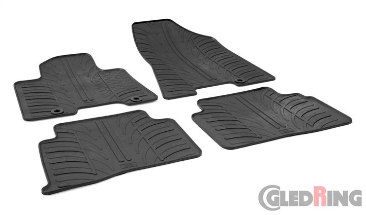 GledRing 0205 Interior mats GledRing rubber black for Hyundai Tucson (2015-), set 0205
