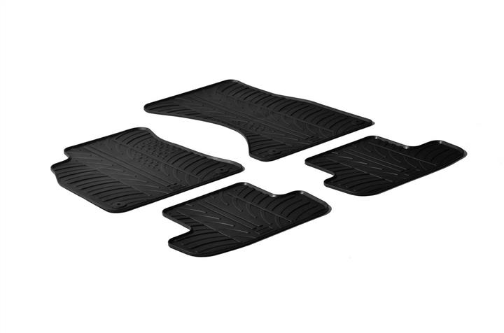 GledRing 0240 Interior mats GledRing rubber black for Audi A4 (2007-2016), set 0240
