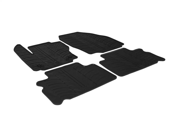 GledRing 0277 Interior mats GledRing rubber black for Ford S-max/Galaxy, set 0277