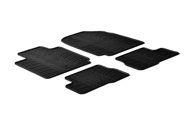 GledRing 0292 Interior mats GledRing rubber black for Nissan Micra (2002-2010), set 0292