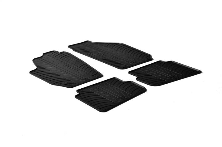 GledRing 0330 Interior mats GledRing rubber black for Skoda Fabia (2002-2014), set 0330