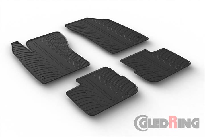 GledRing 0579 Interior mats GledRing rubber black for Fiat Tipo (2016-), set 0579