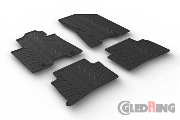 GledRing 0597 Interior mats GledRing rubber black for KIA Sportage (2016-), set 0597