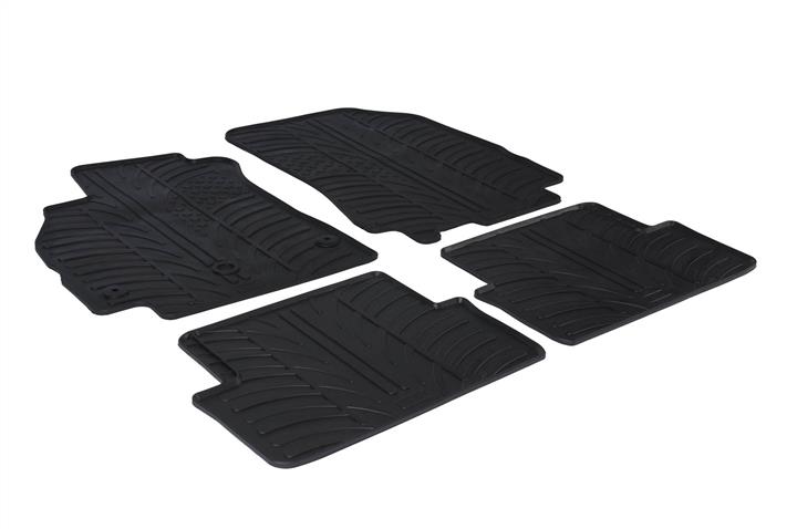 GledRing 0052 Interior mats GledRing rubber black for Renault Fluence (2009-), set 0052
