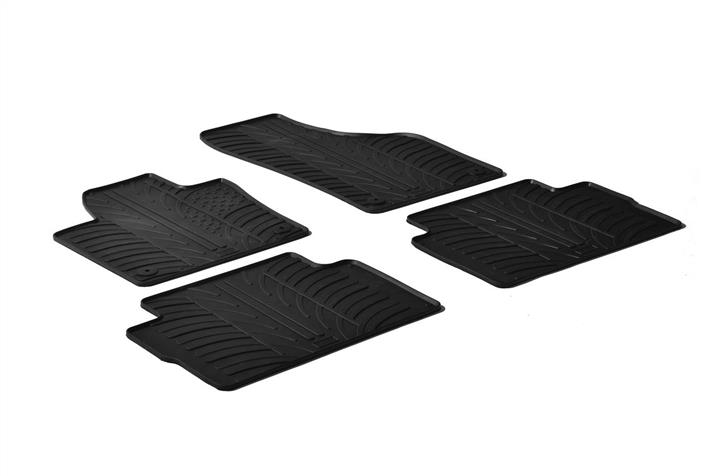 GledRing 0072 Interior mats GledRing rubber black for Volkswagen Sharan (2010-), set 0072
