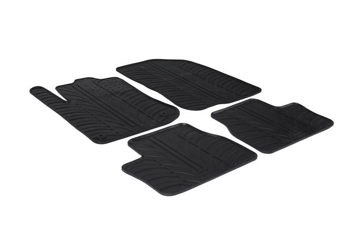 GledRing 0159 Interior mats GledRing rubber black for Peugeot 2008 (2013-), set 0159