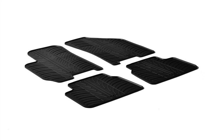 GledRing 0182 Interior mats GledRing rubber black for Chevrolet Lacetti/Nubira, set 0182