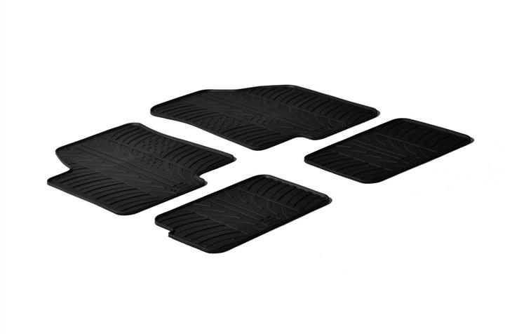 GledRing 0233 Interior mats GledRing rubber black for KIA Soul (2008-2014), set 0233