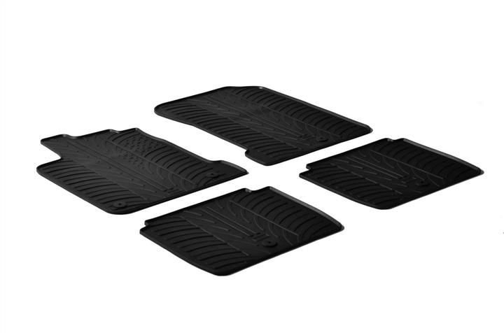 GledRing 0051 Interior mats GledRing rubber black for Renault Latitude (2011-2015), set 0051