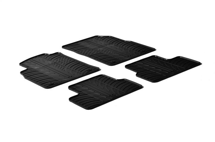 GledRing 0086 Interior mats GledRing rubber black for Opel Astra j (2009-2015), set 0086