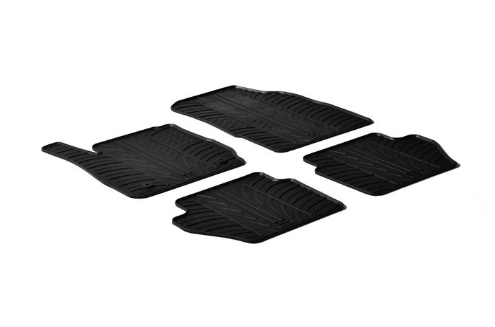 GledRing 0282 Interior mats GledRing rubber black for Ford Fiesta (2008-2017), set 0282