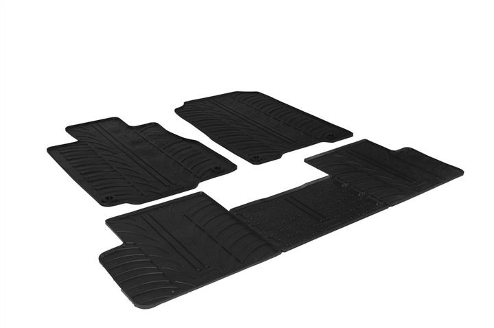 GledRing 0306 Interior mats GledRing rubber black for Honda Cr-v (2012-2016), set 0306