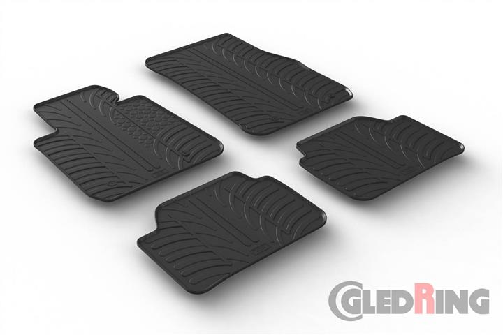 GledRing 0349 Interior mats GledRing rubber black for BMW 1-series (2011-), set 0349