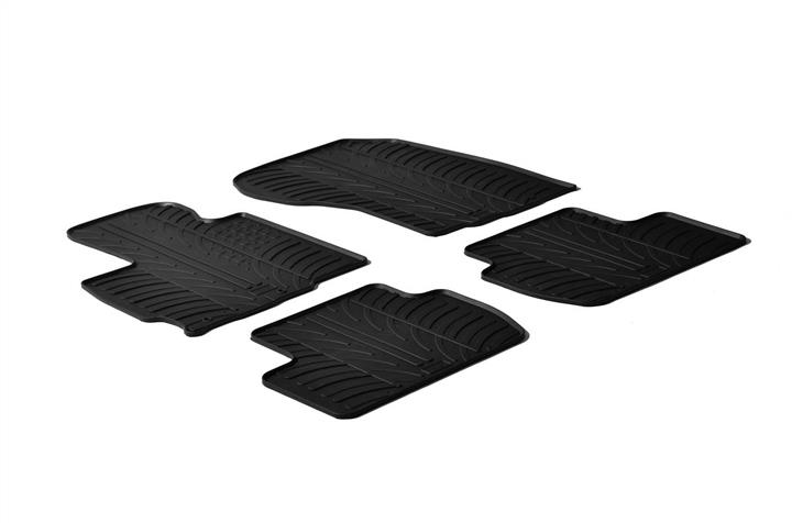 GledRing 0361 Interior mats GledRing rubber black for Mitsubishi Outlander (2010-), set 0361