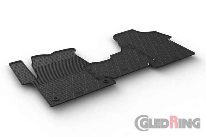 GledRing 0918 Interior mats GledRing rubber black for Citroen Jumpy (2016-), set 0918