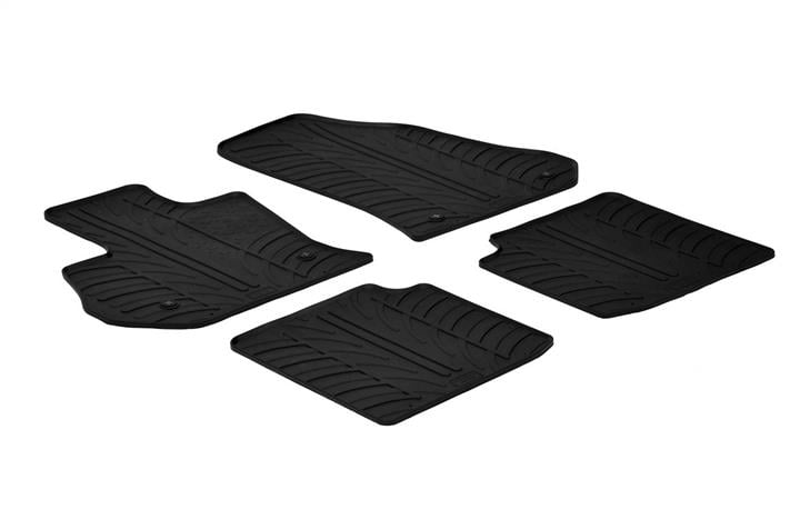 GledRing 0145 Interior mats GledRing rubber black for Fiat 500l (2012-2017), set 0145