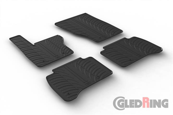 GledRing 0522 Interior mats GledRing rubber black for Land Rover Range rover sport (2013-), set 0522