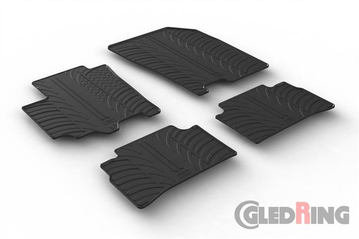 GledRing 0626 Interior mats GledRing rubber black for Suzuki Vitara (2015-), set 0626