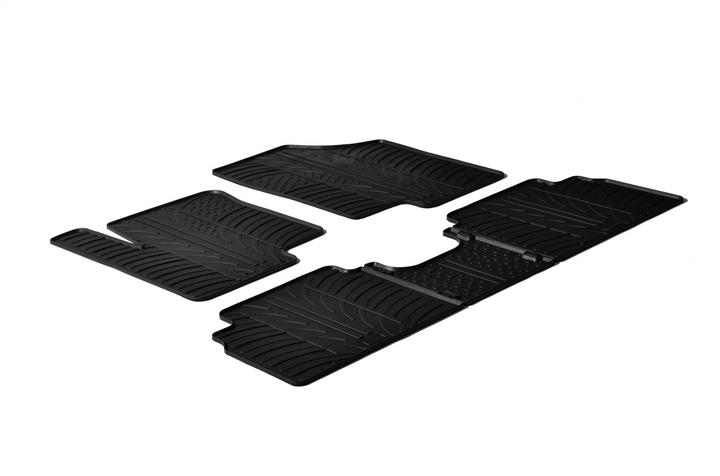 GledRing 0234 Interior mats GledRing rubber black for KIA Venga/Hyundai IX20, set 0234