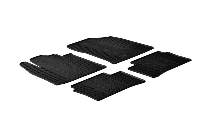 GledRing 0235 Interior mats GledRing rubber black for KIA Picanto (2011-2016), set 0235