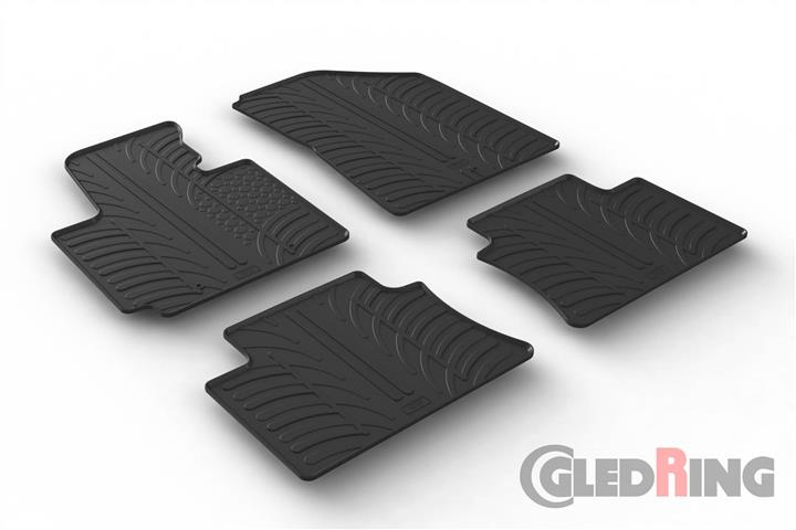 GledRing 0239 Interior mats GledRing rubber black for KIA Soul (2014-), set 0239