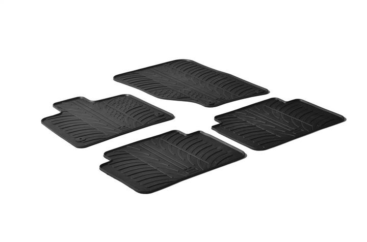 GledRing 0243 Interior mats GledRing rubber black for Audi Q7 (2006-2015), set 0243