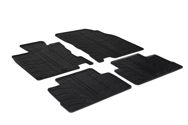 GledRing 0296 Interior mats GledRing rubber black for Nissan Qashqai (2014-), set 0296
