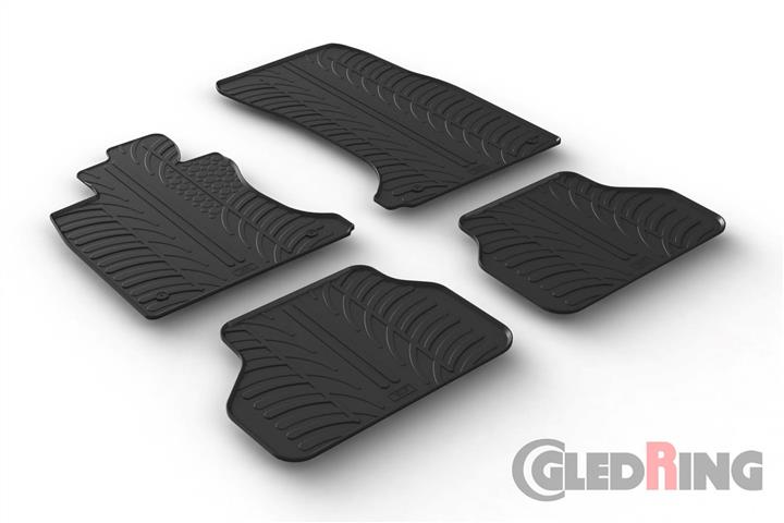 GledRing 0358 Interior mats GledRing rubber black for BMW 5-series (2004-2009), set 0358
