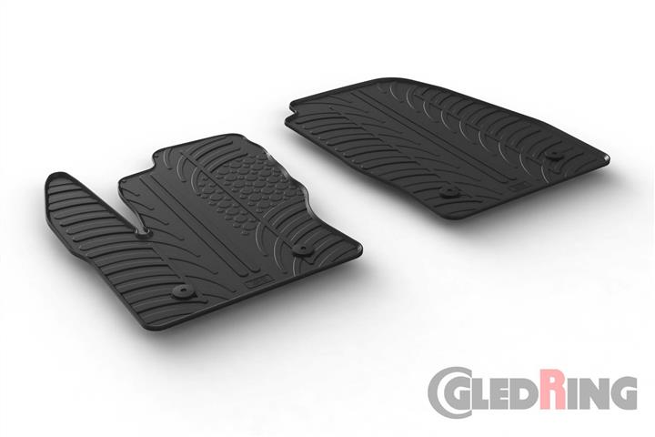 GledRing 0560 Interior mats GledRing rubber black for Ford Transit connect (2016-), set 0560