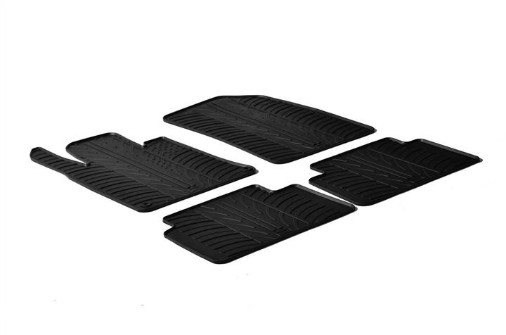 GledRing 0156 Interior mats GledRing rubber black for Peugeot 508 (2011-), set 0156