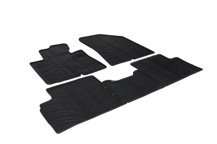 GledRing 0238 Interior mats GledRing rubber black for KIA Carens (2013-), set 0238