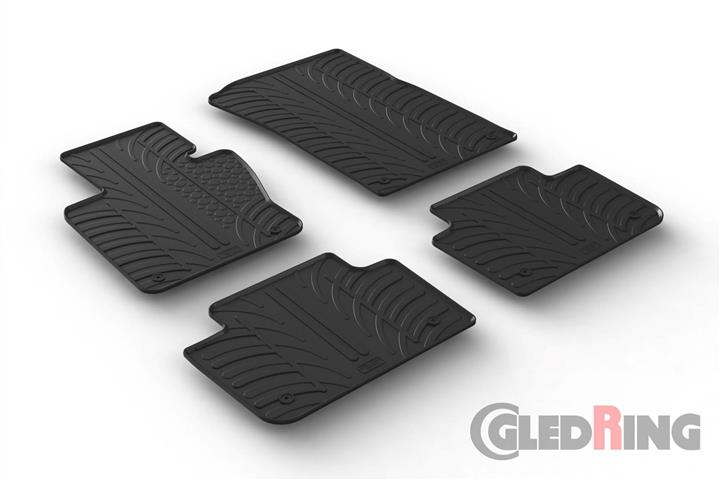 GledRing 0353 Interior mats GledRing rubber black for BMW X3 (2003-2010), set 0353
