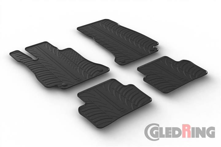 GledRing 0505 Interior mats GledRing rubber black for Mercedes E-class (2016-), set 0505