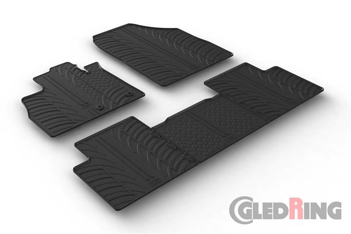 GledRing 0035 Interior mats GledRing rubber black for Renault Scenic (2016-) 0035